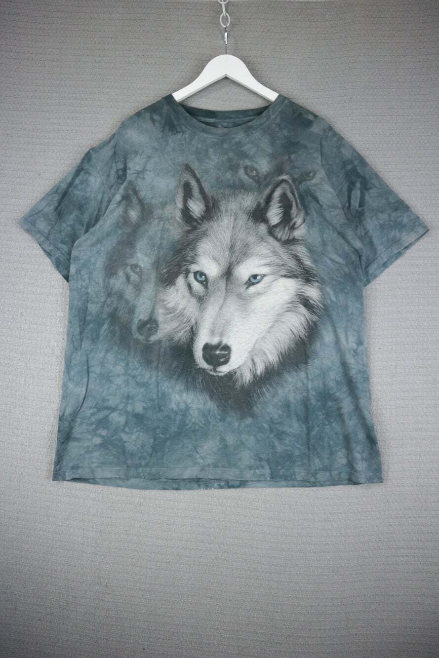 The Mountain Arctic Wolf Tie Dye Tee Mens XL Vintage 2000s